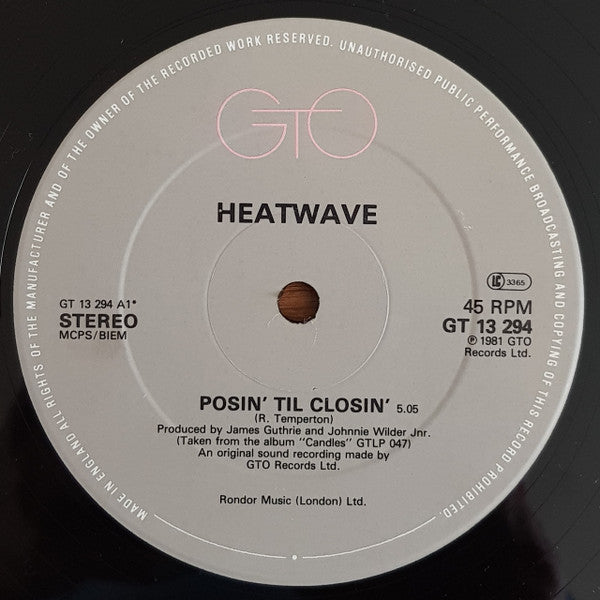 Heatwave - Posin' Til Closin'