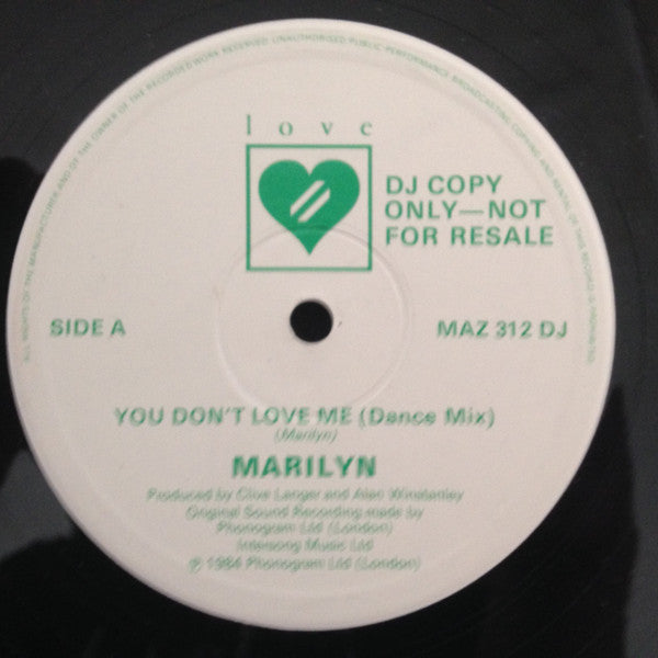 Marilyn - You Don't Love Me (Dance Mix)