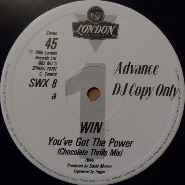 Win - You've Got The Power (Chocolate Thrills Mix)