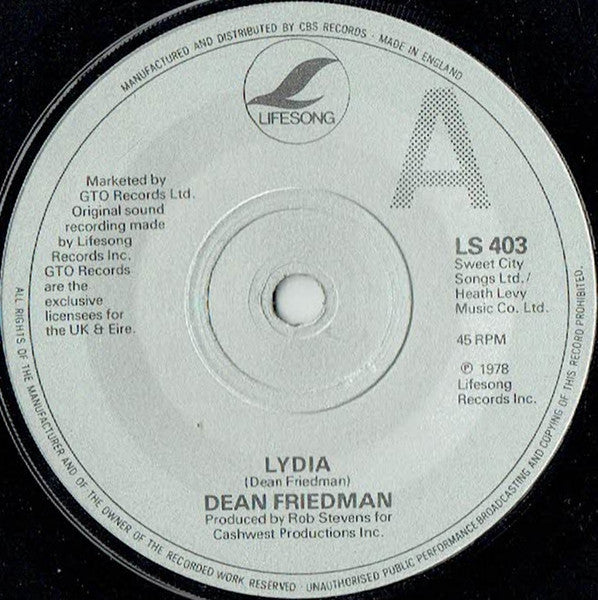 Dean Friedman - Lydia