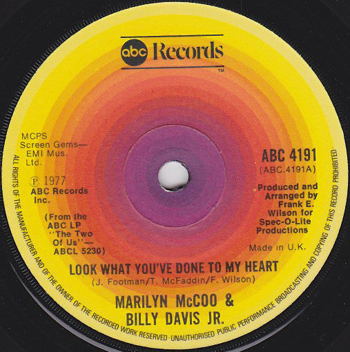 Marilyn McCoo & Billy Davis Jr. - Look What You've Done To My Heart