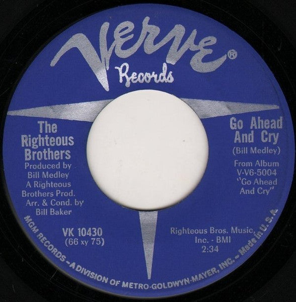 The Righteous Brothers - Go Ahead And Cry