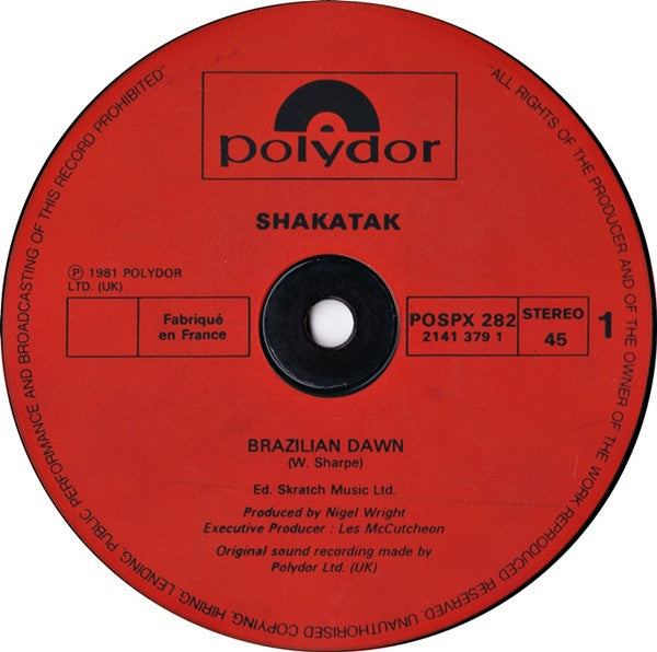 Shakatak - Brazilian Dawn / You Never Know