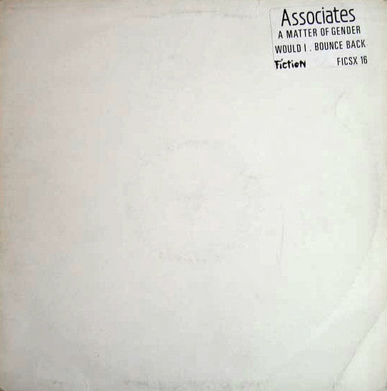 The Associates - A Matter Of Gender