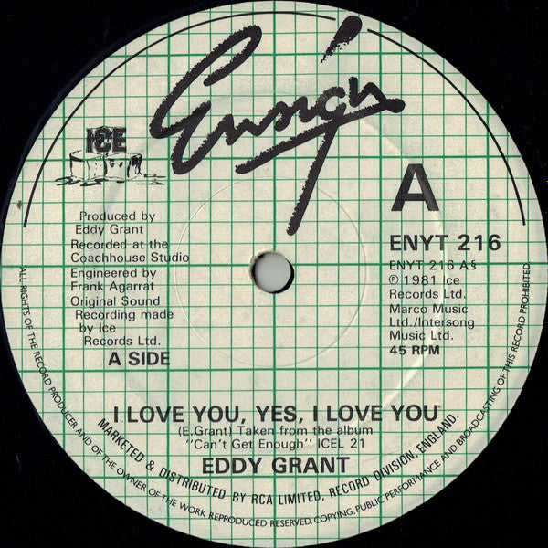 Eddy Grant - I Love You, Yes, I Love You