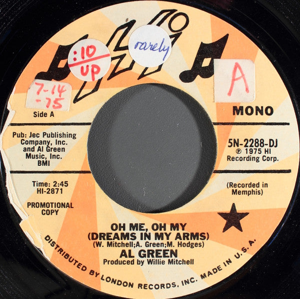 Al Green - Oh Me Oh My (Dreams In My Arms)