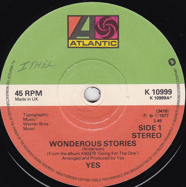Yes - Wonderous Stories