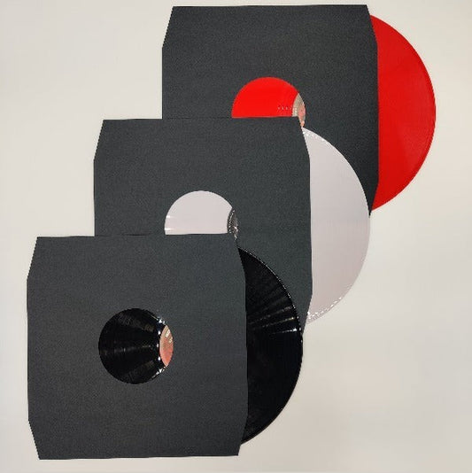12" Black Paper Inner Sleeves Acid-Free