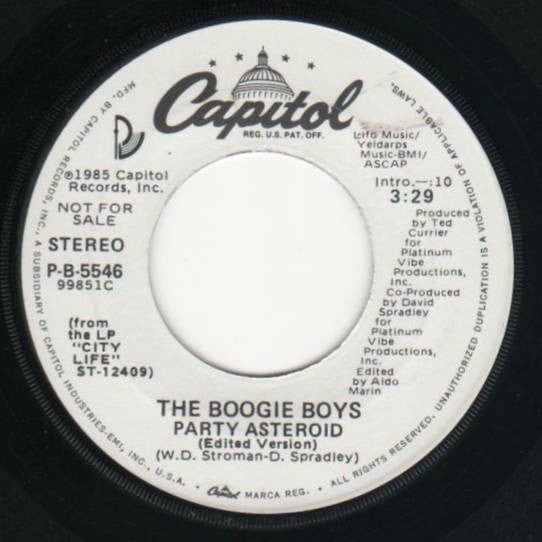 Boogie Boys - Party Asteroid - laurelcanyonvinyl
