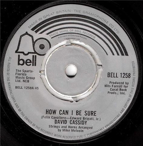 David Cassidy - How Can I Be Sure - laurelcanyonvinyl