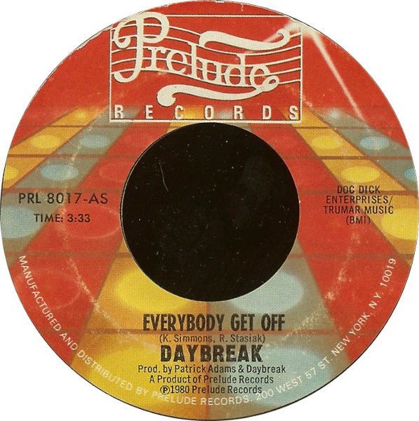Daybreak - Everybody Get Off - laurelcanyonvinyl