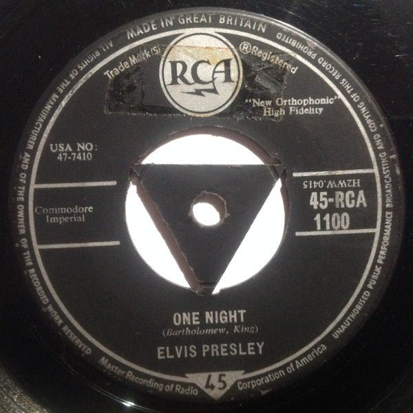 Elvis Presley - One Night / I Got Stung - laurelcanyonvinyl
