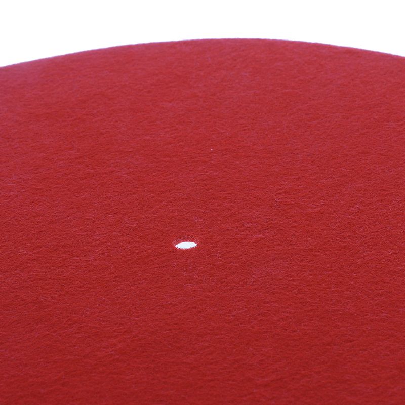 Elvon 12" Red Felt Turntable Slipmat 3mm - laurelcanyonvinyl