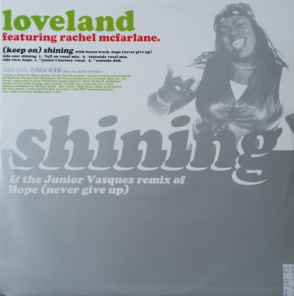 Loveland Featuring Rachel McFarlane - (Keep On) Shining / Hope (Never Give Up) - laurelcanyonvinyl