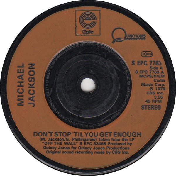 Michael Jackson - Don't Stop 'Til You Get Enough / I Can't Help It - laurelcanyonvinyl