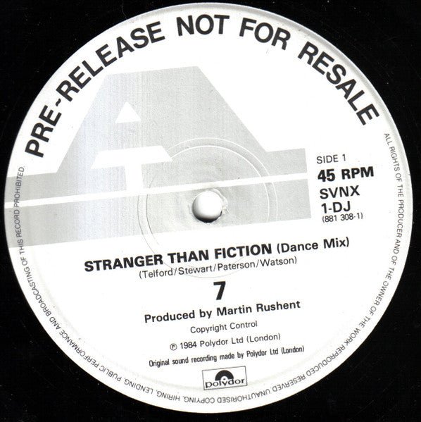Seven (6) - Stranger Than Fiction - laurelcanyonvinyl