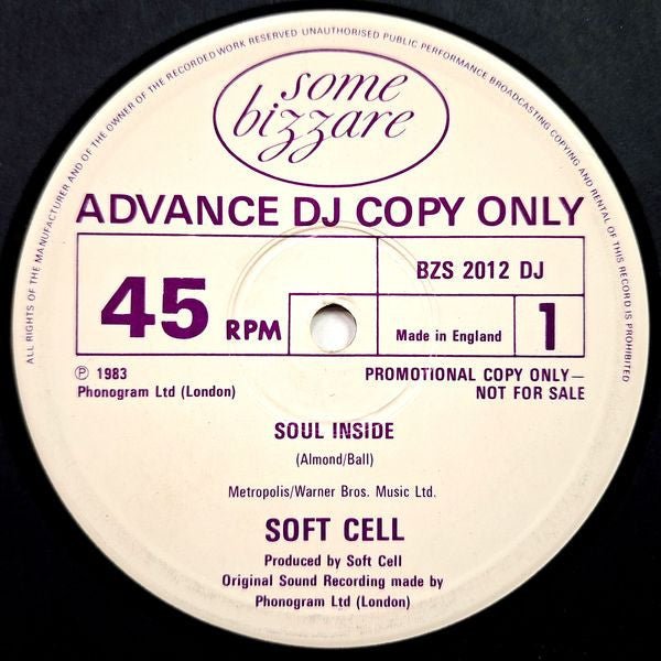 Soft Cell - Soul Inside - laurelcanyonvinyl