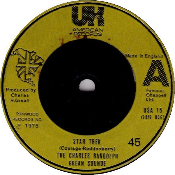 The Charles Randolph Grean Sound - Star Trek / Love Theme From "Hustle" - laurelcanyonvinyl