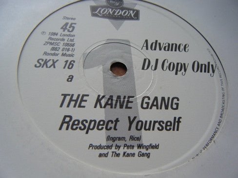 The Kane Gang - Respect Yourself - laurelcanyonvinyl