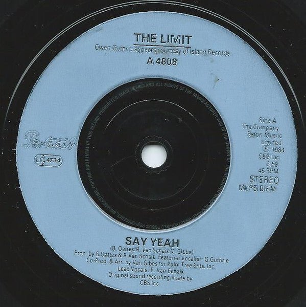 The Limit (2) - Say Yeah - laurelcanyonvinyl