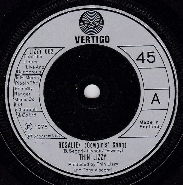 Thin Lizzy - Rosalie/ (Cowgirls' Song) - laurelcanyonvinyl