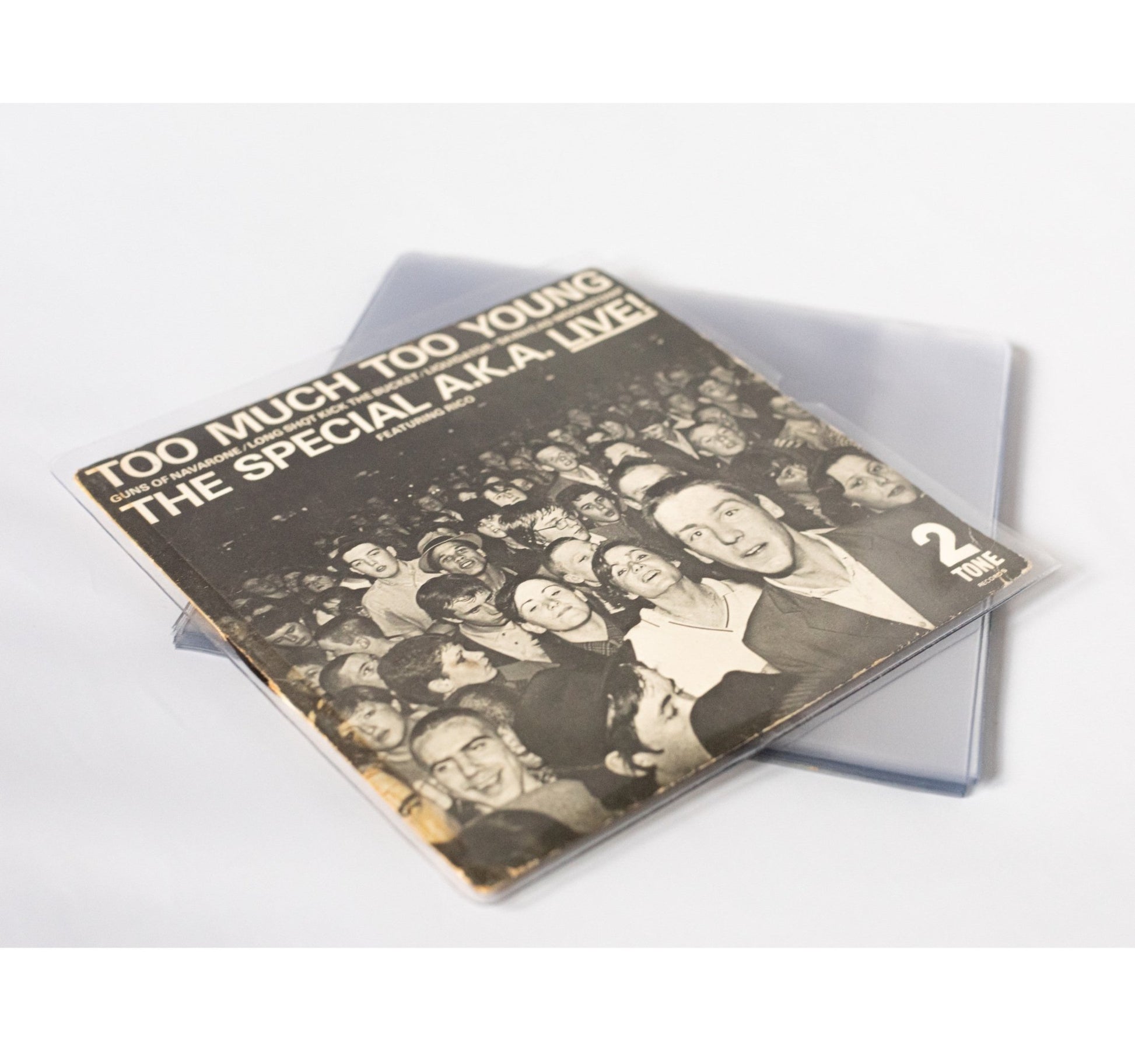 7" 140Mu Slimline PVC Glass Clear Record Outer Sleeves - laurelcanyonvinyl