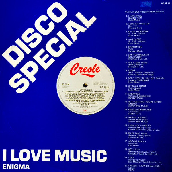 Enigma (2) - I Love Music