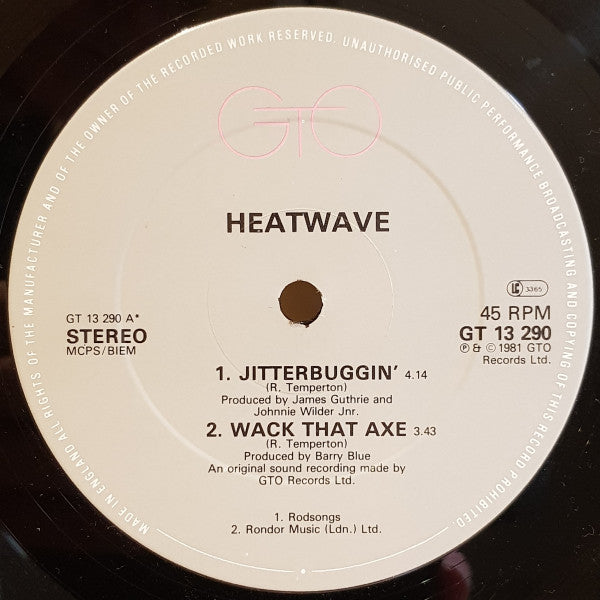 Heatwave – Jitterbuggin' [12", Single]