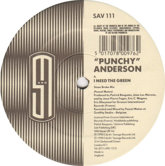 Punchy Anderson - I Need The Green