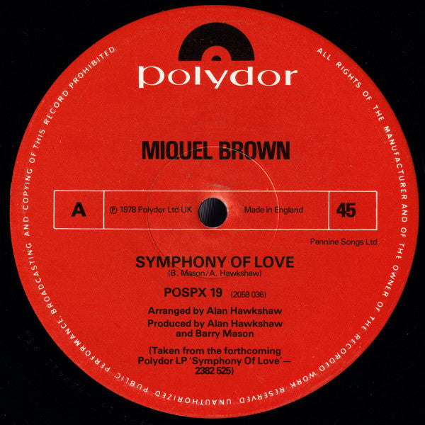 Miquel Brown - Symphony Of Love