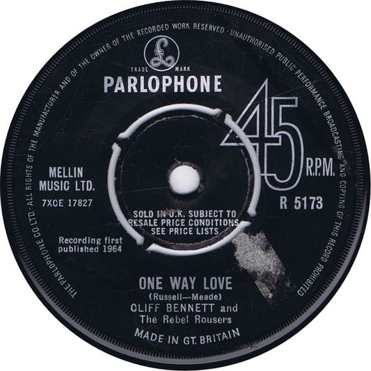 Cliff Bennett & The Rebel Rousers - One Way Love