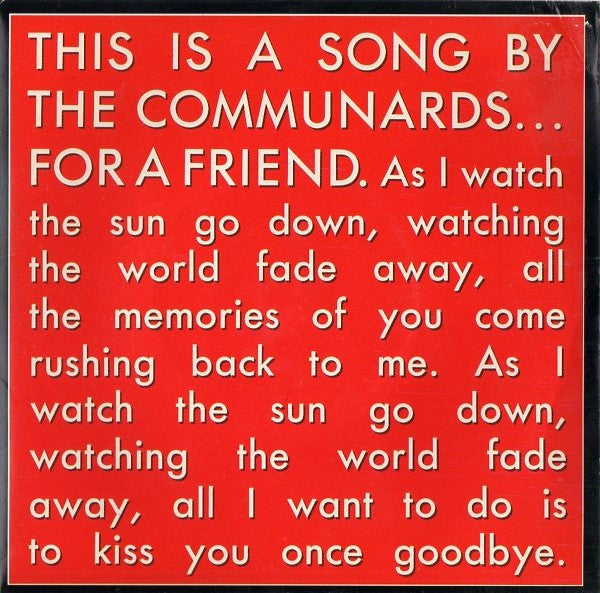The Communards - For A Friend