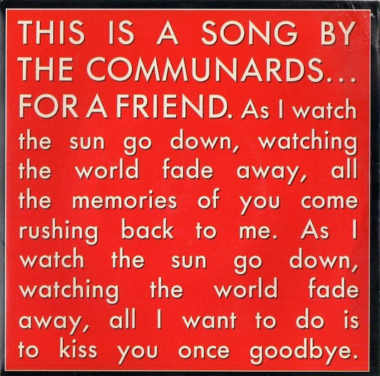 The Communards - For A Friend