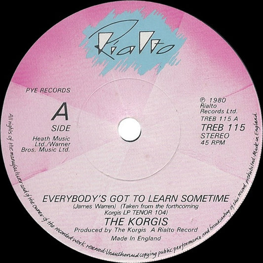 The Korgis - Everybody's Got To Learn Sometime