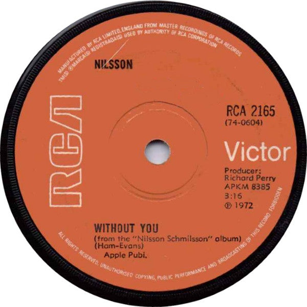 Harry Nilsson - Without You