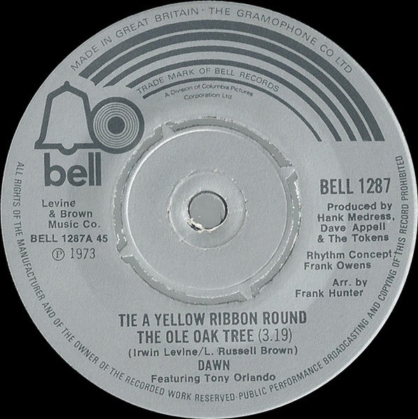 Dawn (5) Featuring Tony Orlando - Tie A Yellow Ribbon Round The Ole Oak Tree