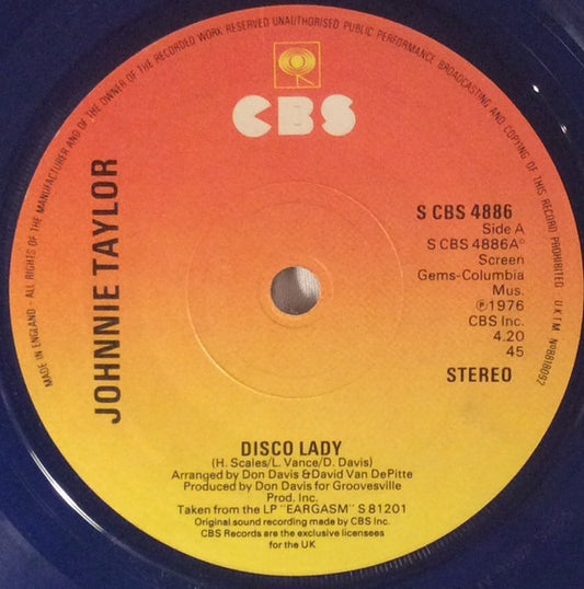 Johnnie Taylor - Disco Lady / Somebody's Gettin' It