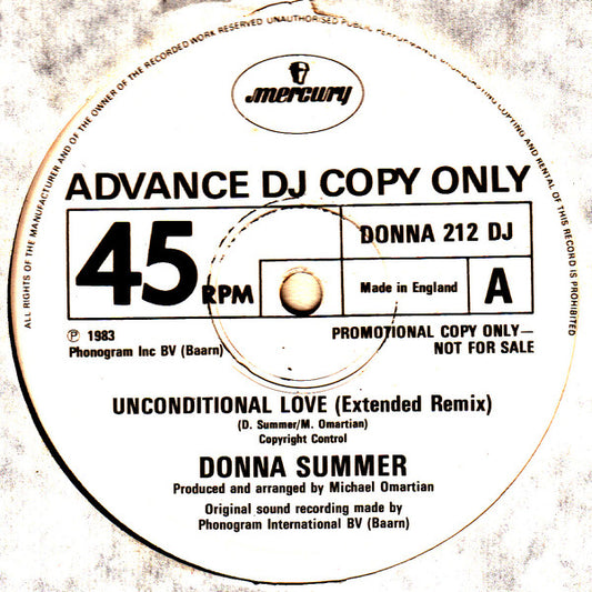 Donna Summer - Unconditional Love