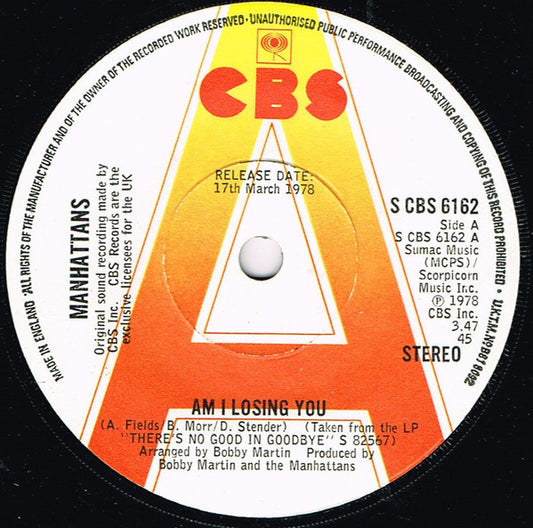 Manhattans - Am I Losing You