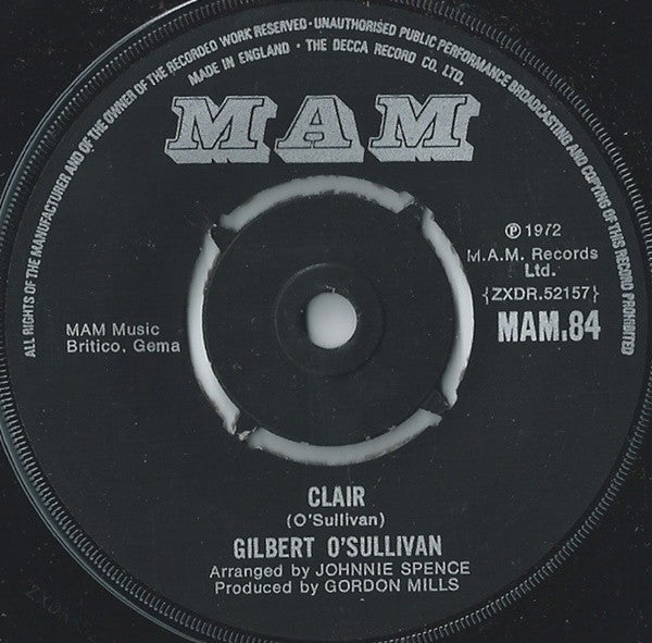 Gilbert O'Sullivan - Clair