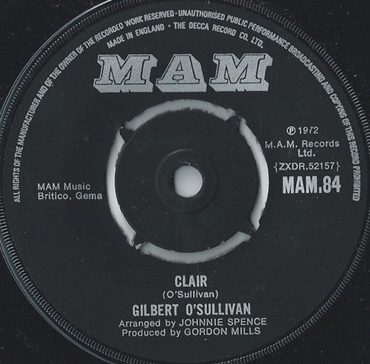 Gilbert O'Sullivan - Clair