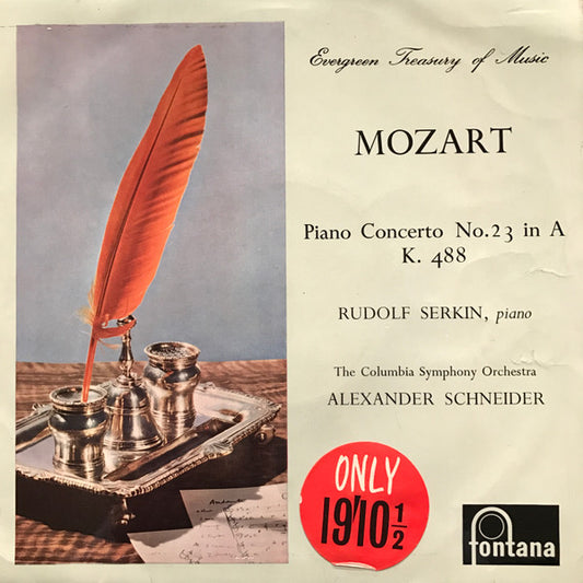 Wolfgang Amadeus Mozart - Rudolf Serkin, Columbia Symphony Orchestra, Alexander Schneider - Piano Concerto No. 23 in A, K.488
