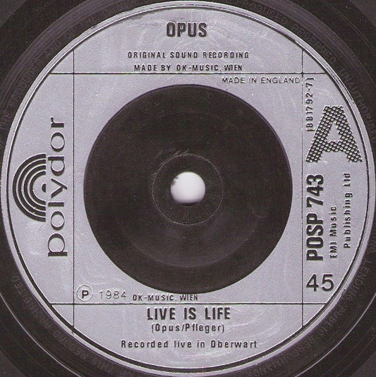 Opus - Live Is Life