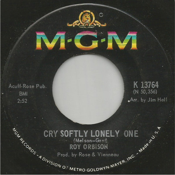 Roy Orbison - Cry Softly Lonely One / Pistolero