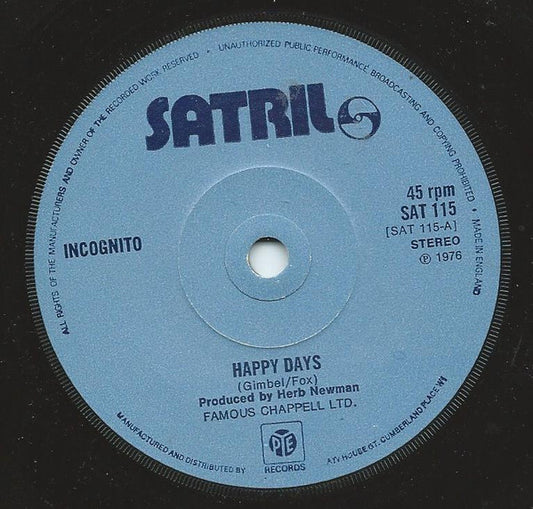 Incognito (12) - Happy Days