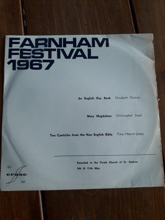 Elizabeth Poston, Christopher Steel, Tony Hewitt-Jones - Farnham Festival 1967