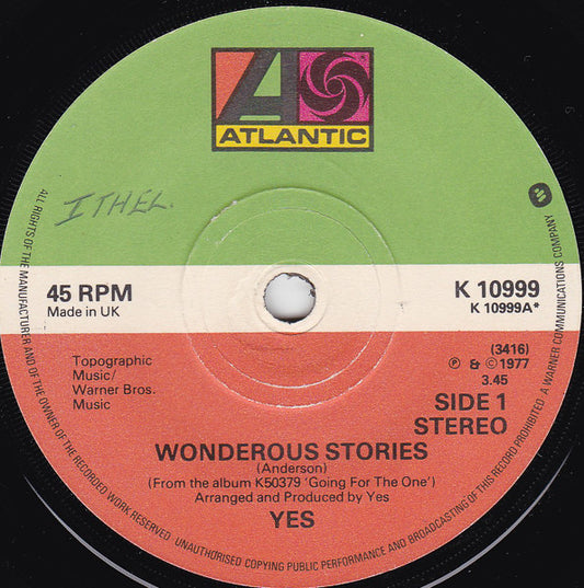 Yes - Wonderous Stories
