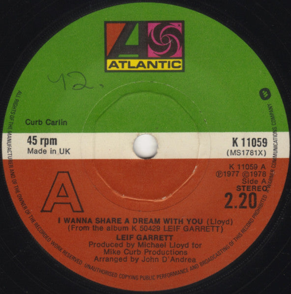 Leif Garrett - I Wanna Share A Dream With You
