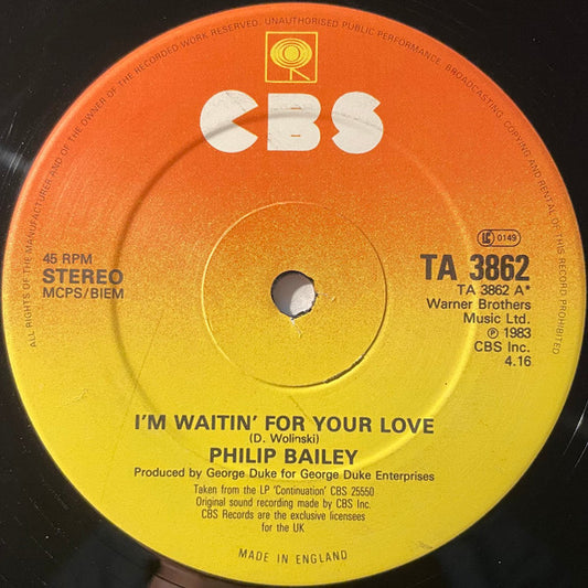 Philip Bailey - I'm Waitin' For Your Love