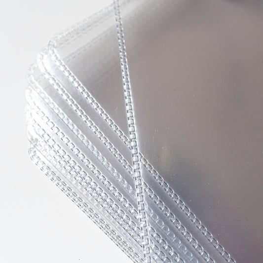 Premium 12" 180mu Heavyweight PVC Glass Clear Outer Sleeves - 20
